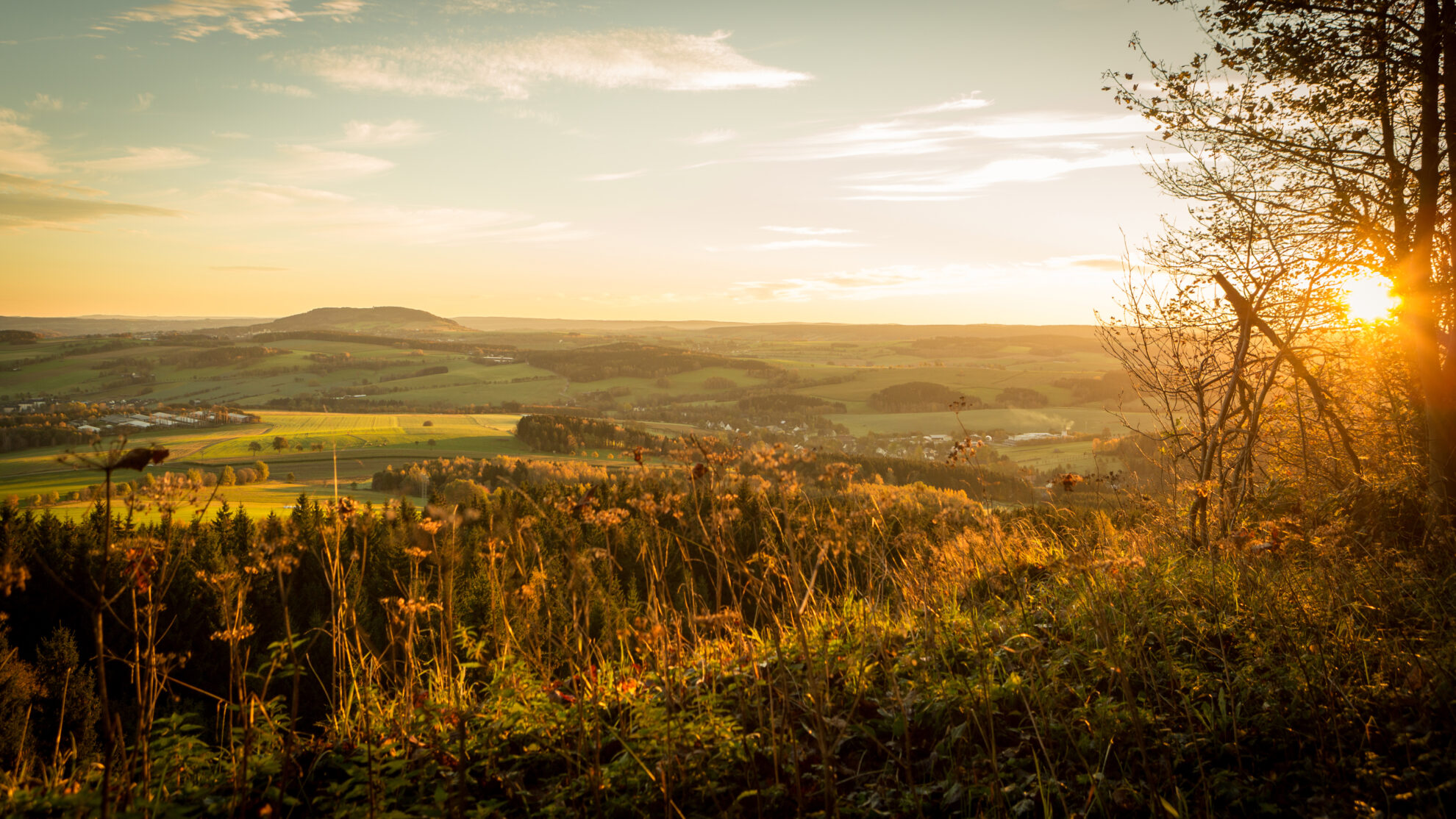 Erzgebirge Landschaft, Warmbad, Wolkenstein, Kurort