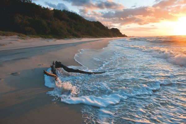Kolberg, Strand, polnische Ostseeküste, Badekur